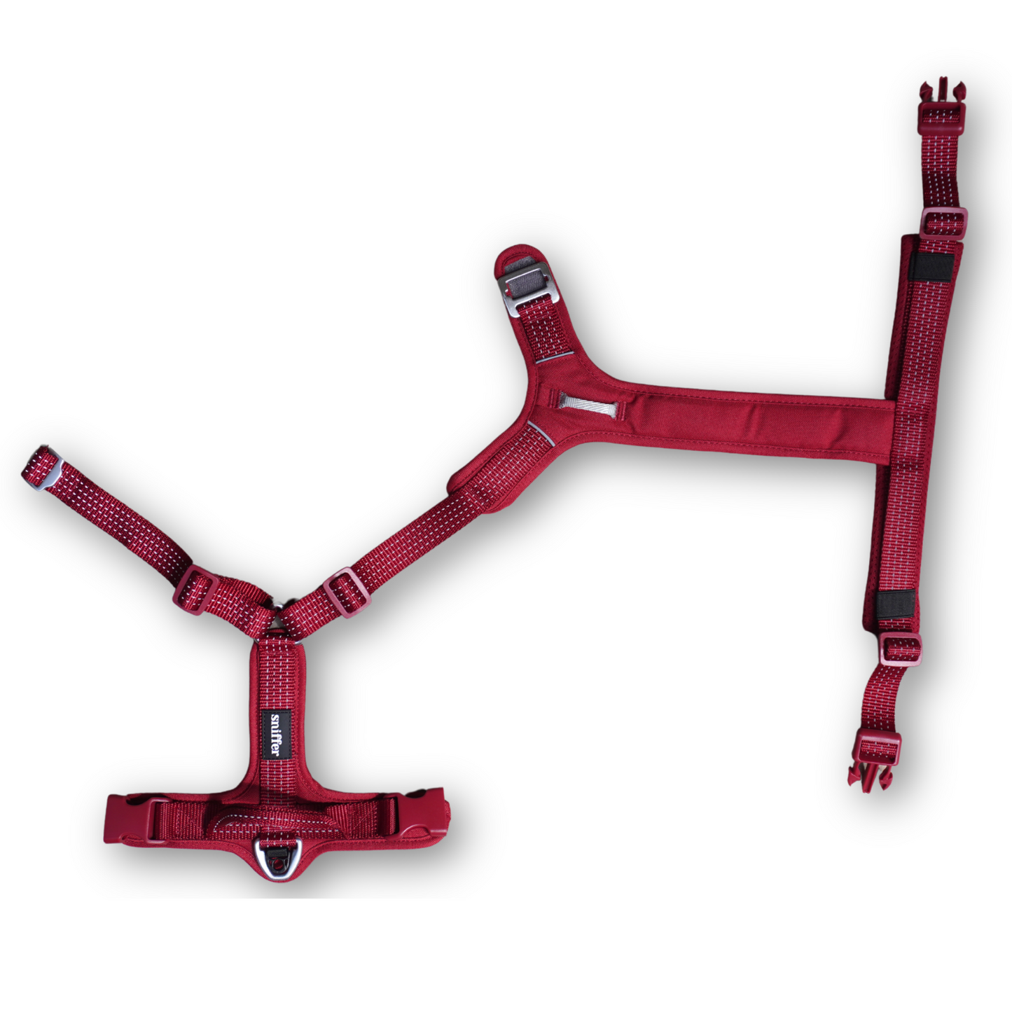 Pack Arnés Nova + Correa Grip (3-5-7 metros) - Guinda
